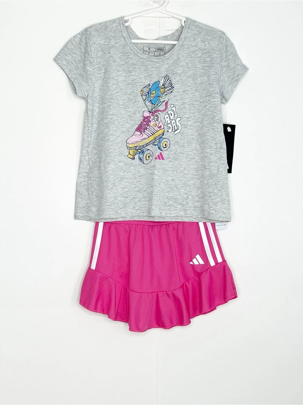 Adidas Girls 2 Piece Set Size 5